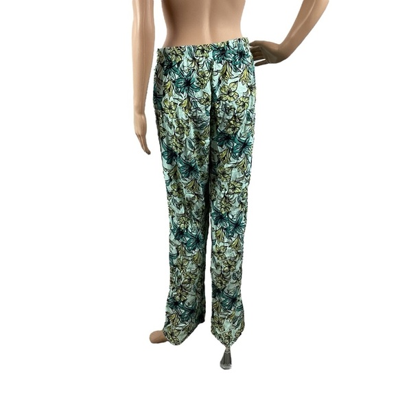 Beach Riot Lounge Pants Blue Lagoon Floral Print Size M - Picture 5 of 6